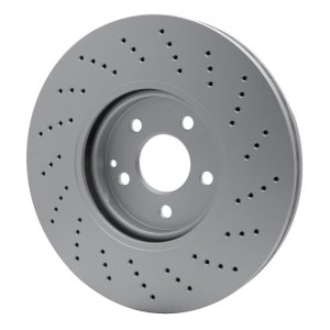 Mercedes-Benz S430 Brake Rotor (1) - Front - R1 Concepts - GeoSPEC Coated Rotor - Drilled - `02-`09